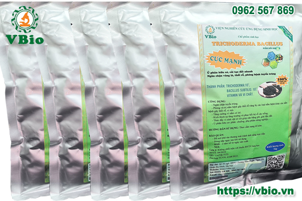Combo 5 túi Nấm đối kháng trichoderma(loại 1kg)